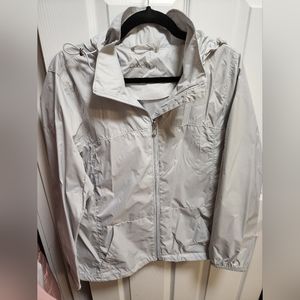Silver Lightweight Calvin Klein Rain Jacket